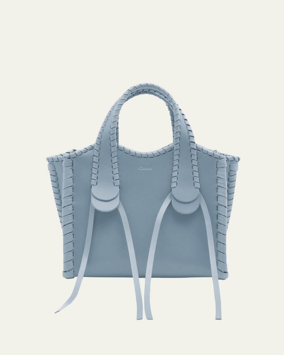 Mony Small Tote Bag in Shiny Leather