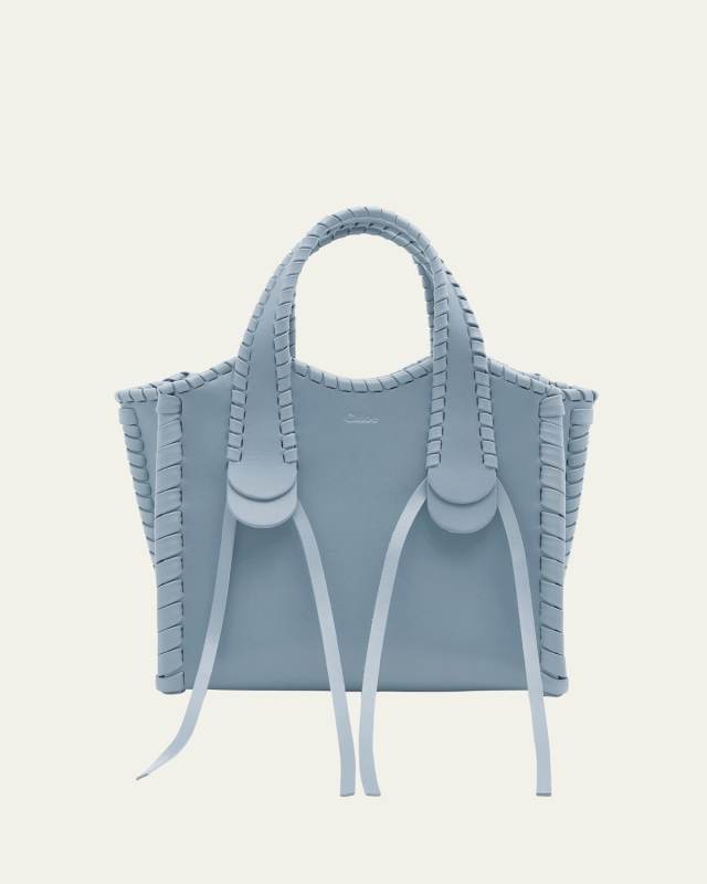 Mony Small Tote Bag in Shiny Leather