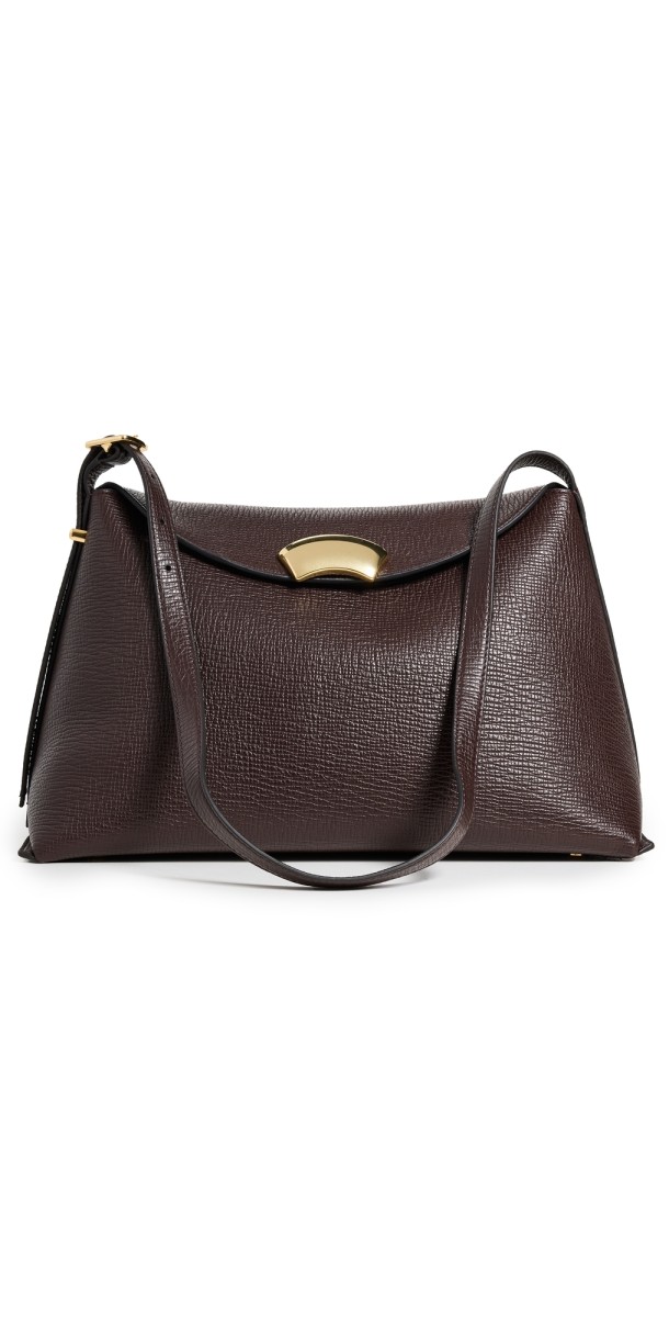 3.1 Phillip Lim ID Soft Shoulder Bag Dk Chocolat