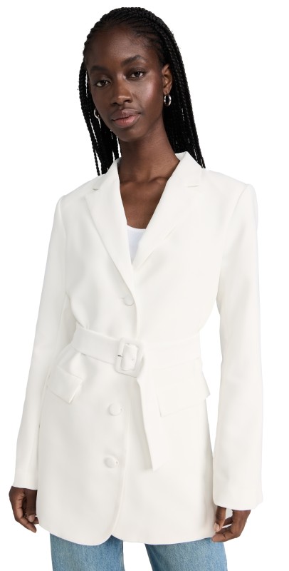 Amanda Uprichard Meritt Blazer Ivory