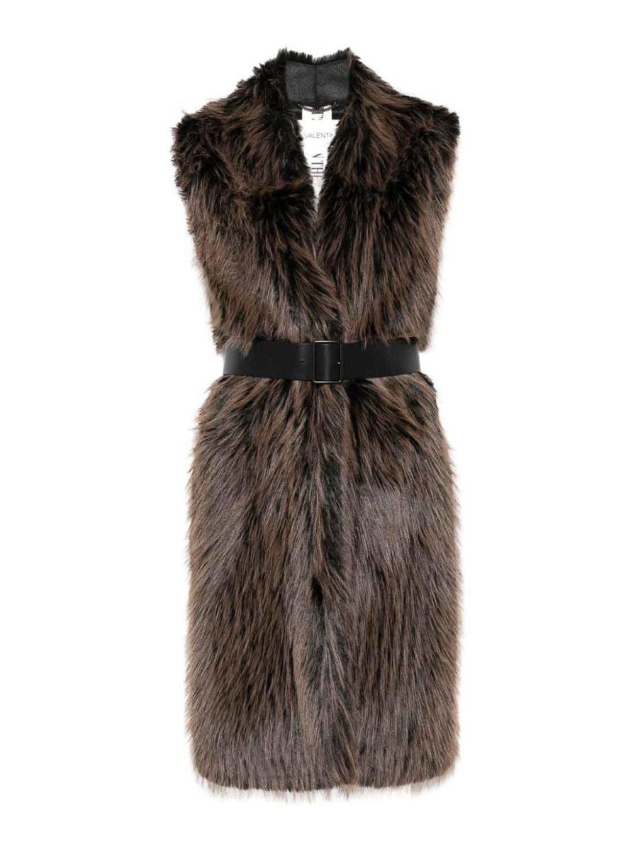 Valentini 1972 Manteau En Fourrure - Marron