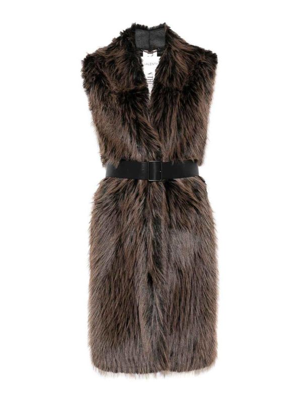 Valentini 1972 Manteau En Fourrure - Marron
