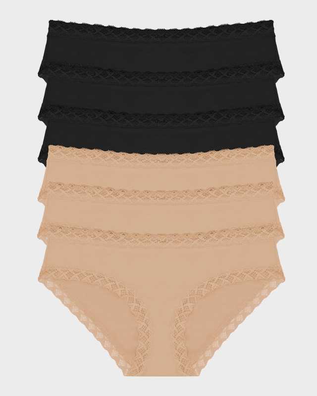 Lace-Trim Briefs, Pack of 6
