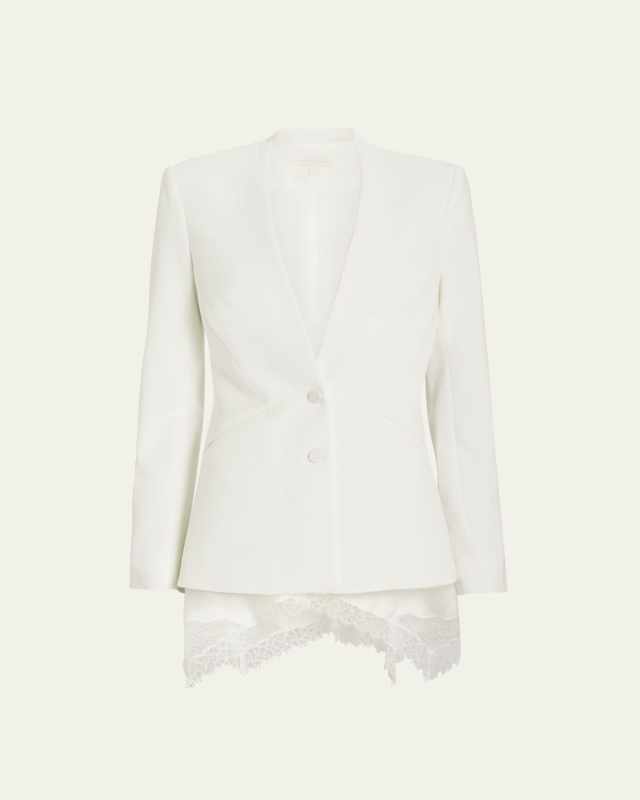 Crepe Combo Basque Jacket