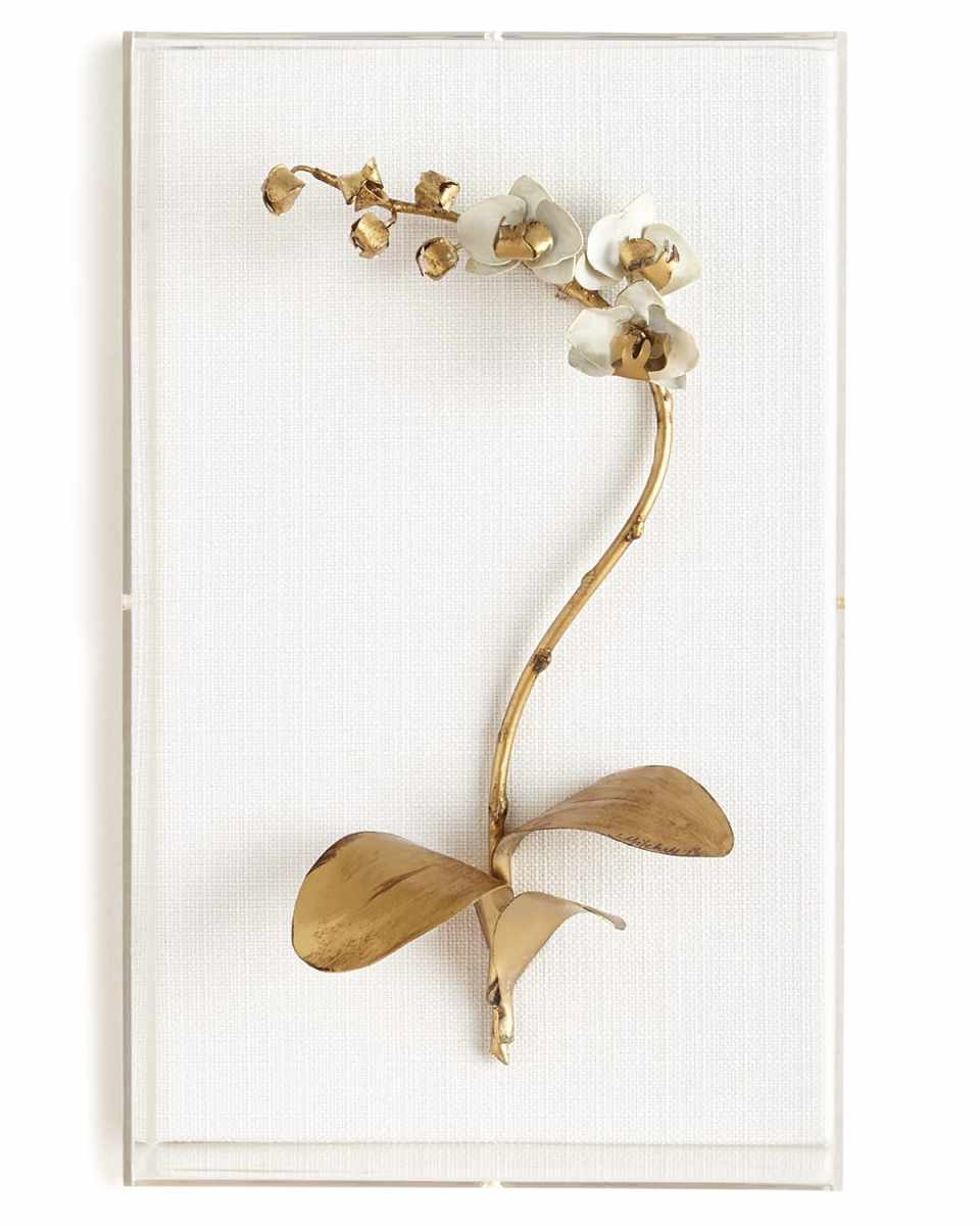 Original Gilded Orchid 3 Study on Linen