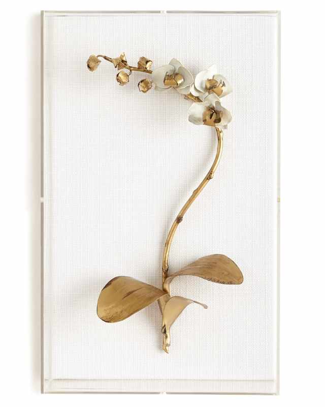 Original Gilded Orchid 3 Study on Linen