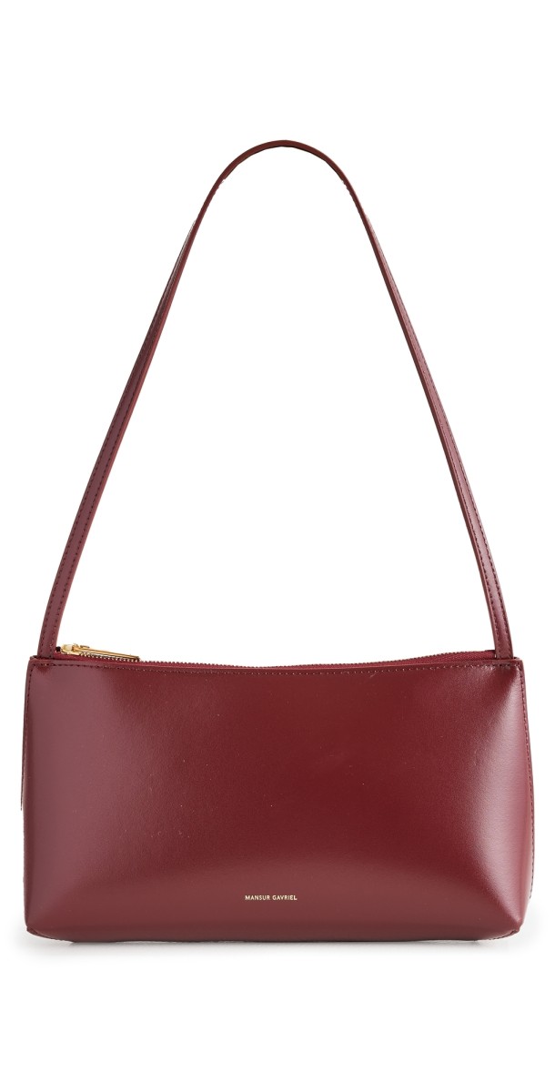 Mansur Gavriel Gaia Shoulder Bag Black/Flamma