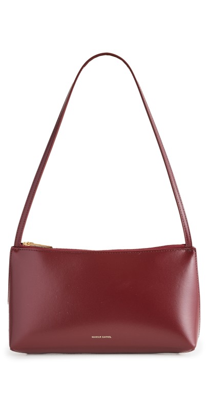 Mansur Gavriel Gaia Shoulder Bag Black/Flamma