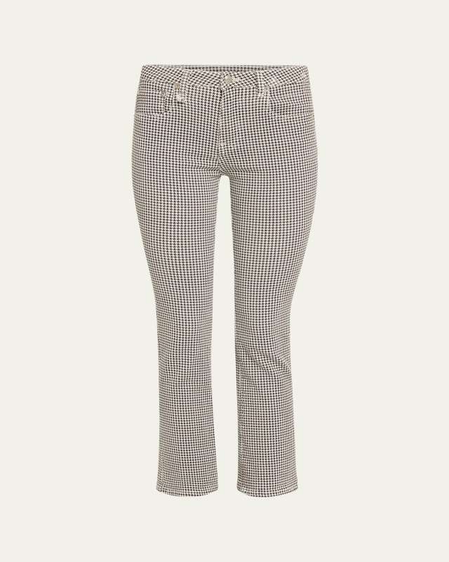 Kick Fit Houndstooth Flare Jeans