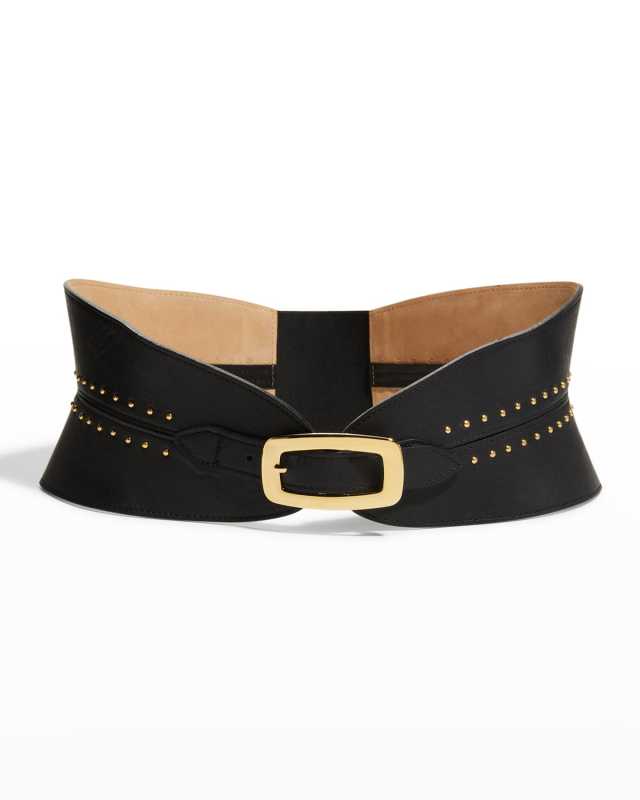 Greg Studded Leather Corset Belt