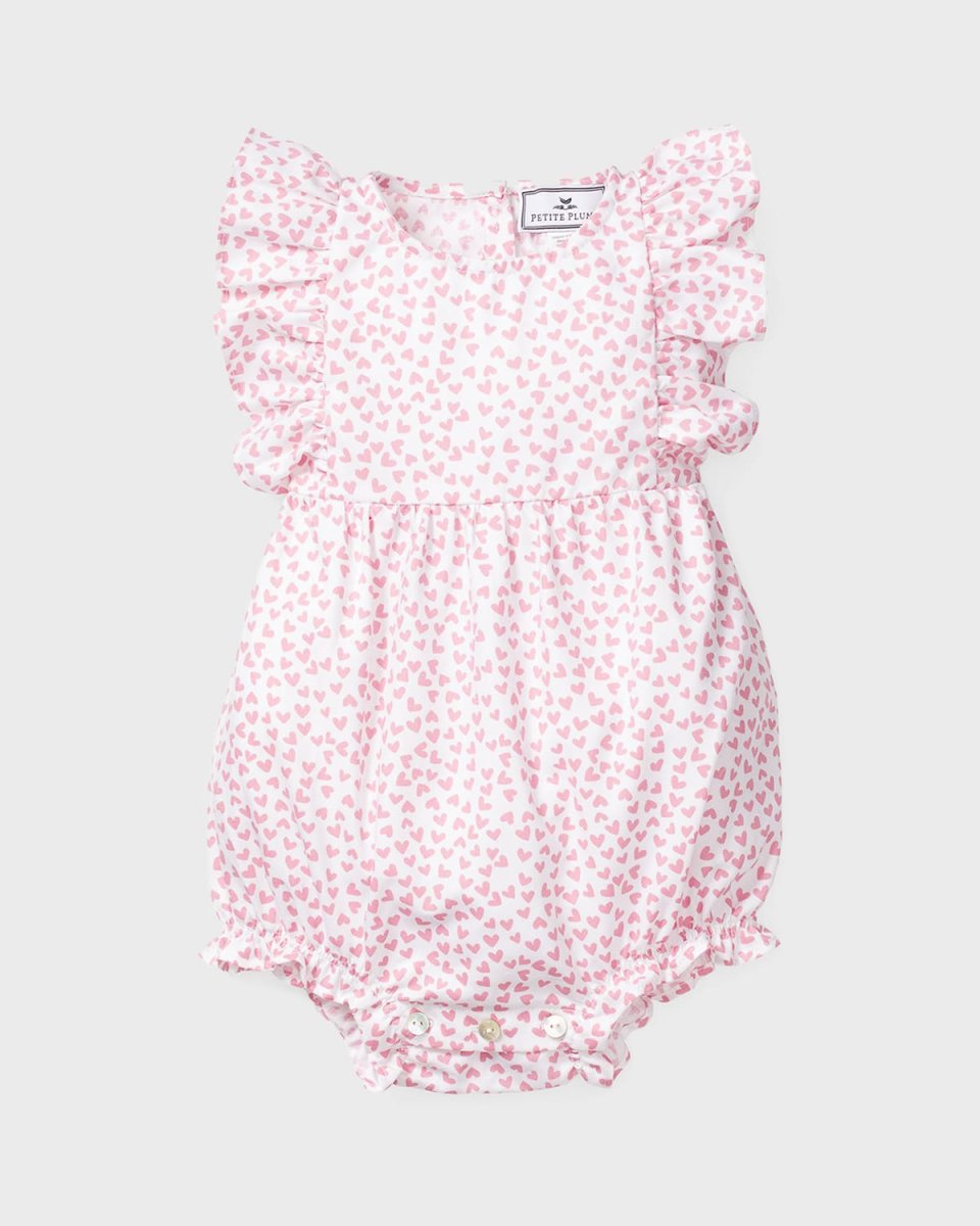 Kid's Sweethearts Ruffle Bubble Romper, Size 0-24M