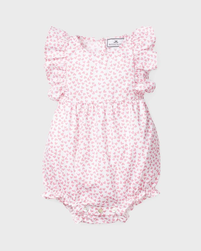 Kid's Sweethearts Ruffle Bubble Romper, Size 0-24