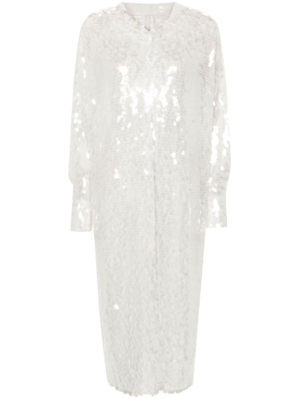 sequin-embellished cape