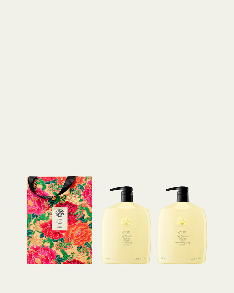 Lunar New Year Hair Alchemy Strengthening Shampoo & Conditioner Liter Set