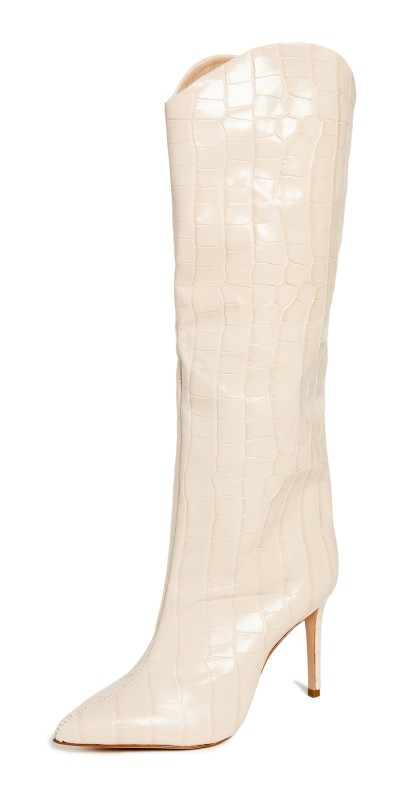 Schutz Maryana Tall Boots Eggshell