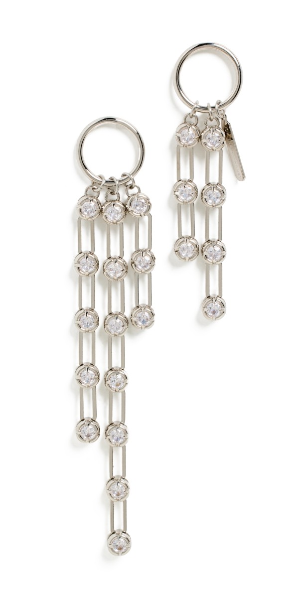 Justine Clenquet Angie Earrings Palladium