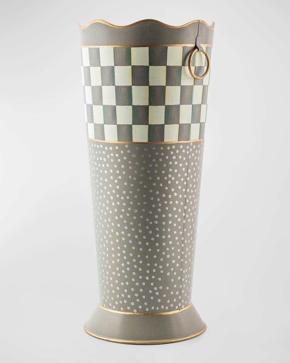 Sterling Check Umbrella Stand