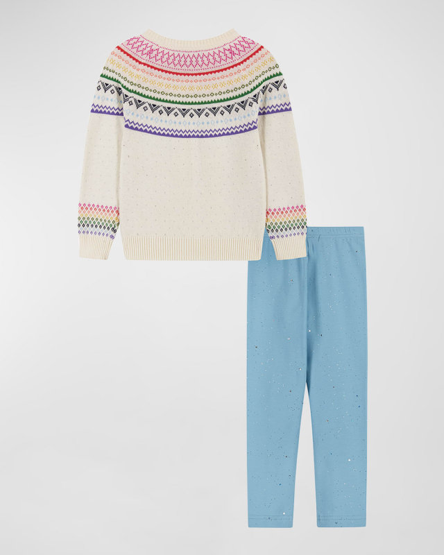 Girl's Winter Sweater and Pants Set, Size 2T-6X