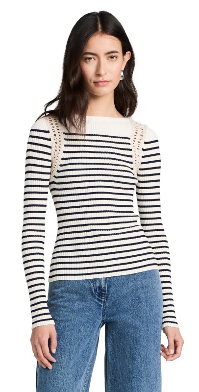 A. L.C. Isa Top Navy/Bone