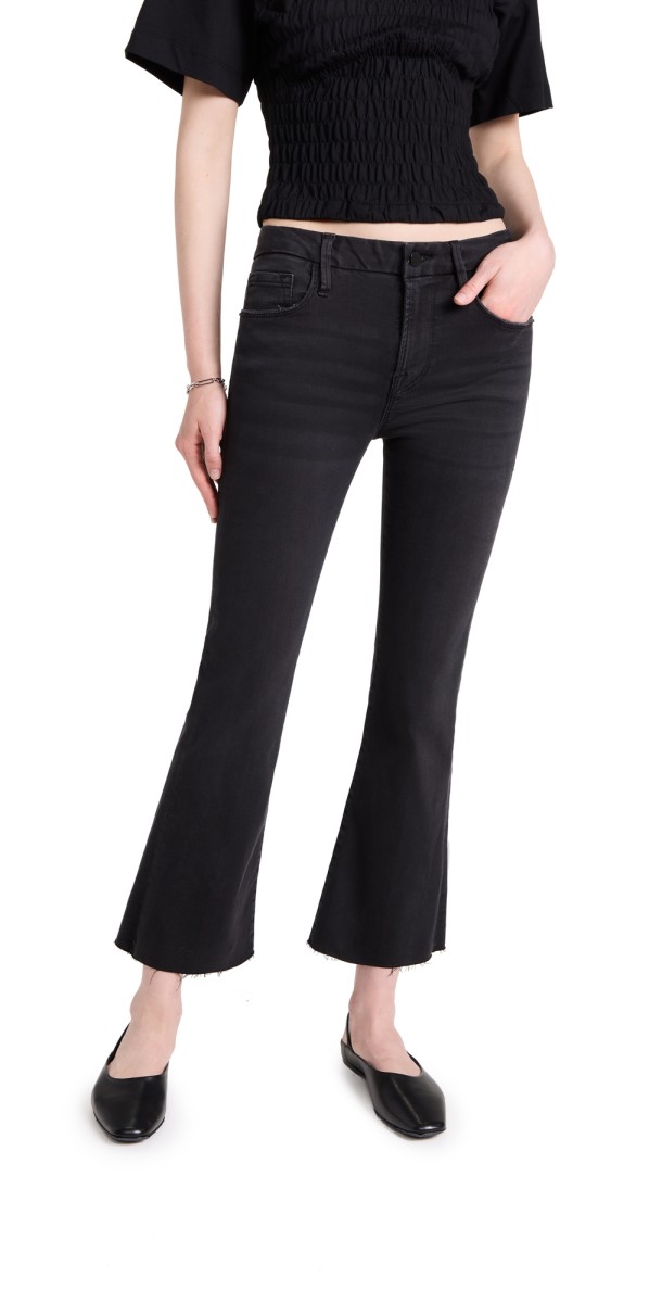 FRAME Le Cropped Mini Boot Raw Edge Jeans Kerry