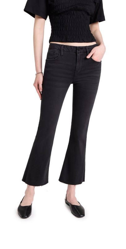 FRAME Le Cropped Mini Boot Raw Edge Jeans Kerry