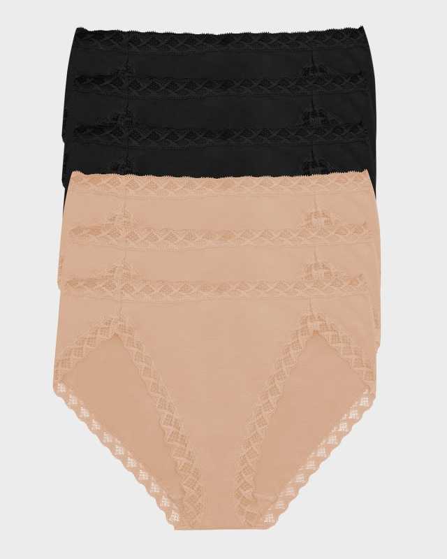Lace-Trim French-Cut Briefs, Pack of 6