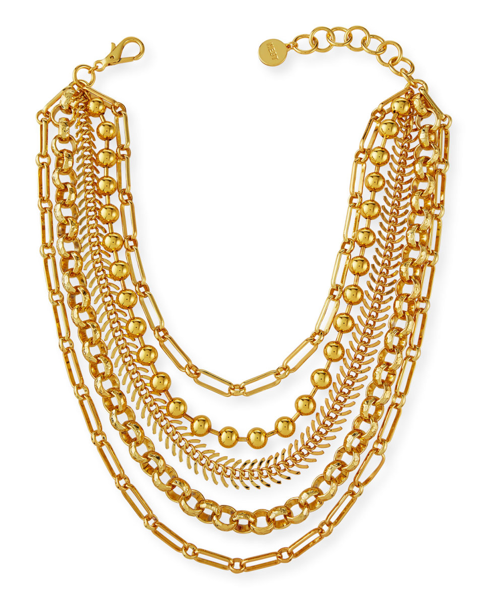 Gold Chain Layered Necklace