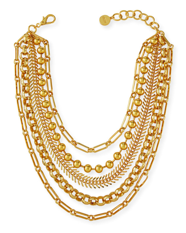 Gold Chain Layered Necklace