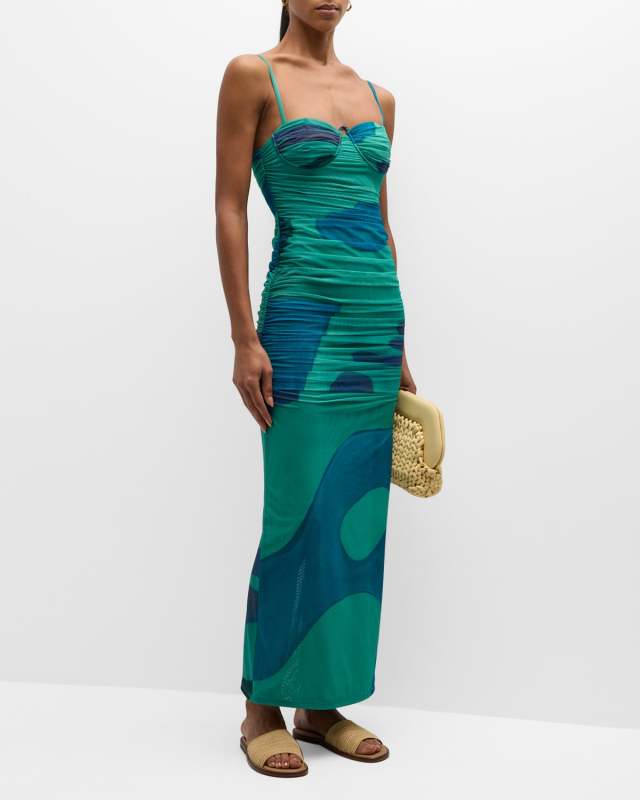Frankie Gathered Midi Dress