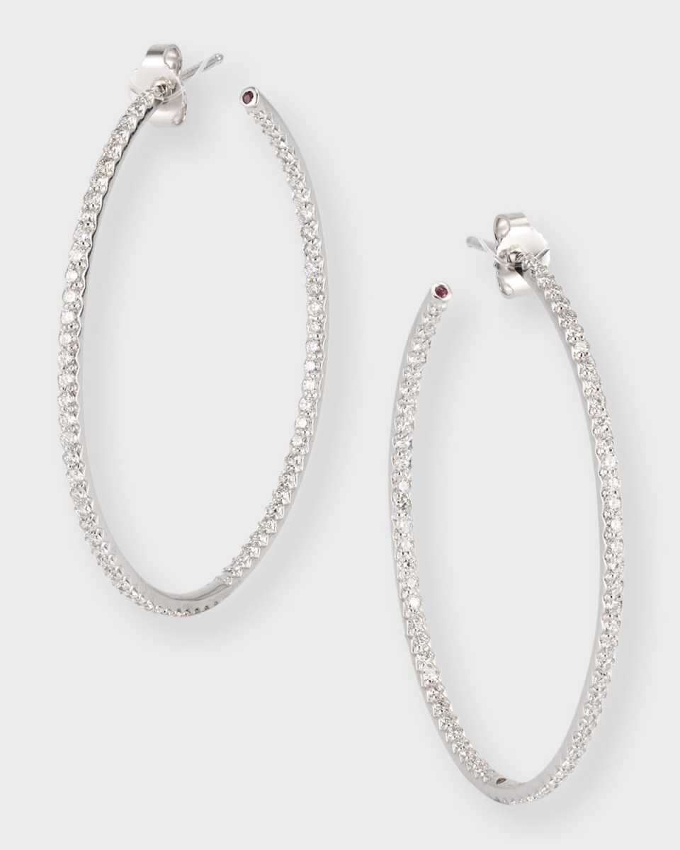 18K Perfect Diamond Hoop Earrings