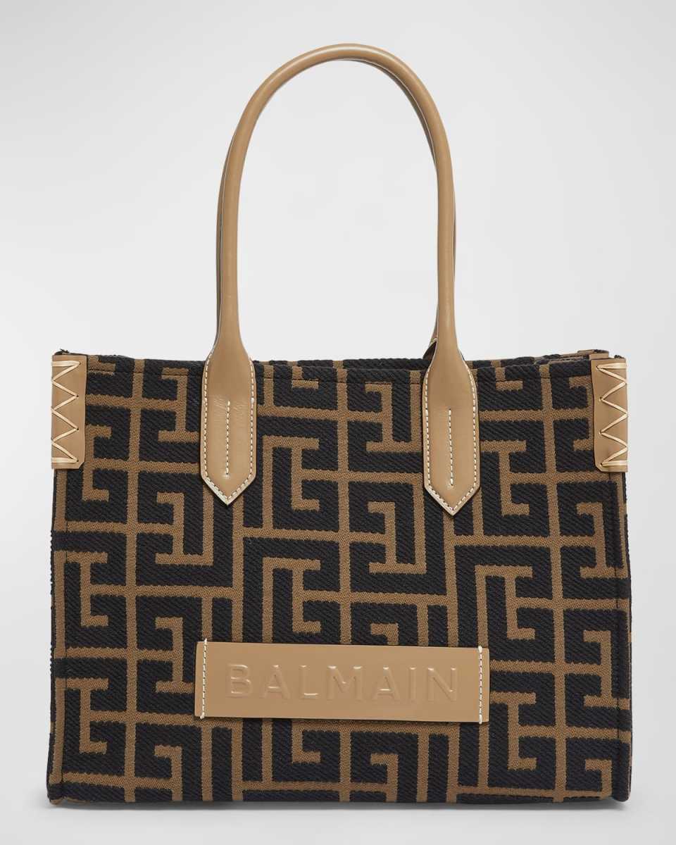 B Army Medium Shopper Tote Bag in Monogram Jacquard