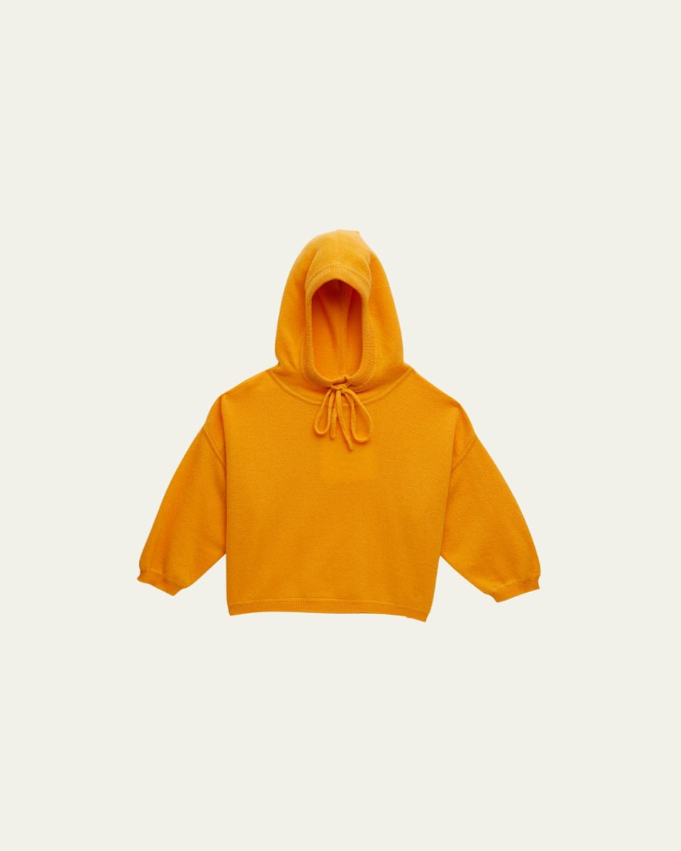 Boy's Linosa Cashmere Hoodie, Size 6-12