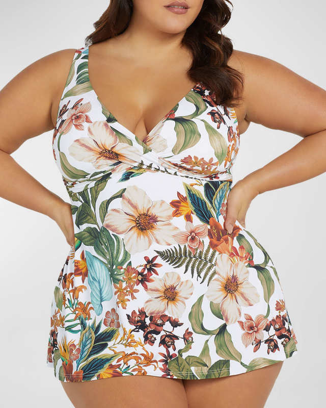 Plus Size Into The Saltu Swimdress