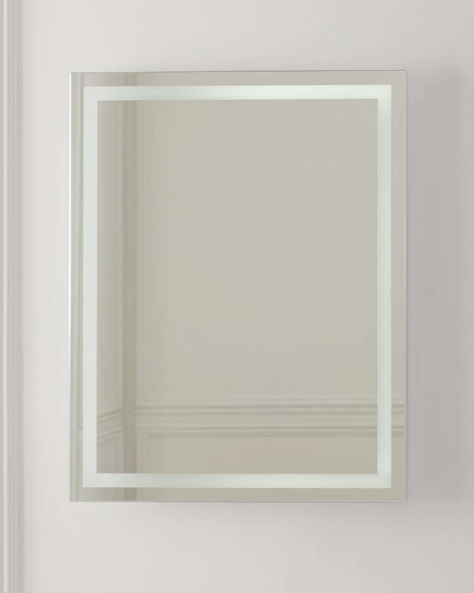 Rectangular LED Mirror With Defogger and Dimmer, 3000K, 30" x 24"