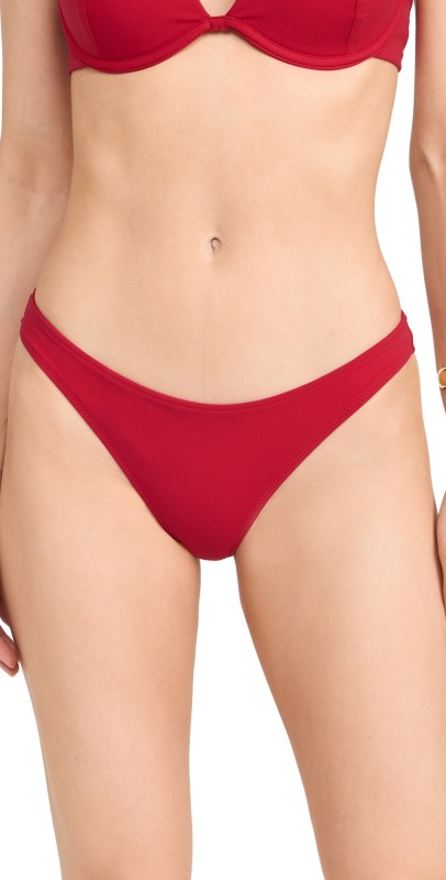 Reformation Campo Bikini Bottoms Lipstick