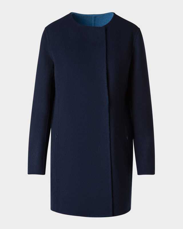 Reversible Double-Breasted Wool Coat