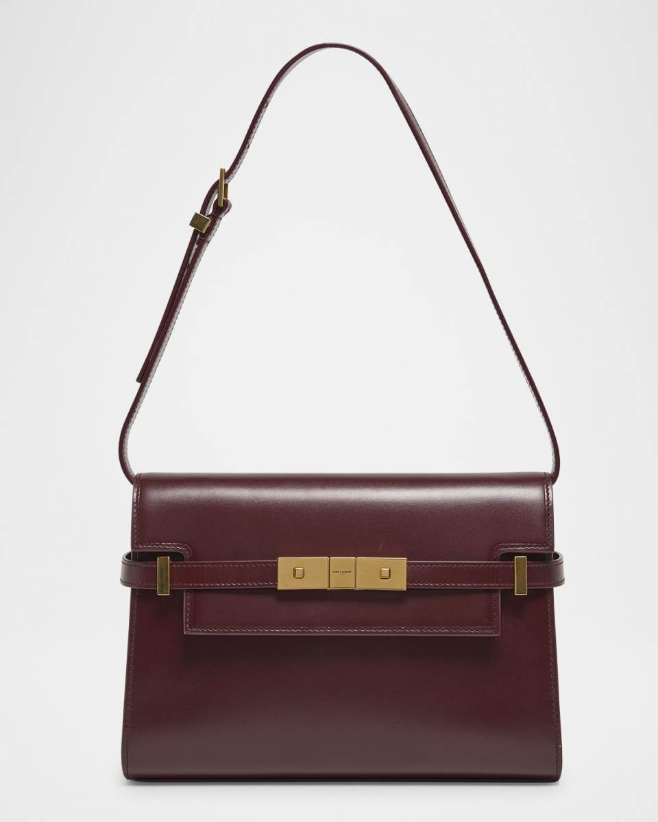 Manhattan Small Shoulder Bag in Smooth Leather