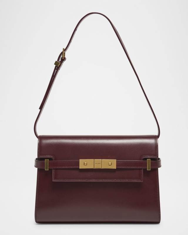 Manhattan Small Shoulder Bag in Smooth Leather