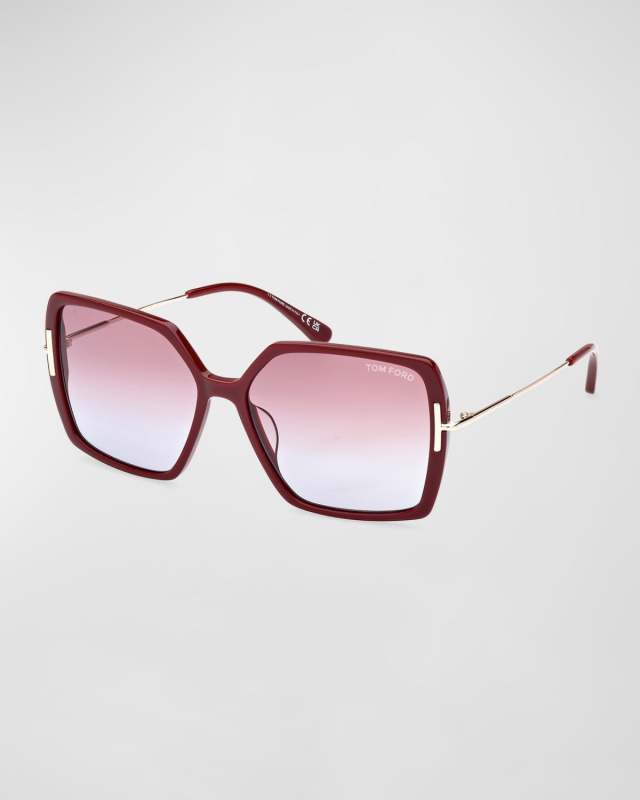 Joanna Mixed-Media Butterfly Sunglasses