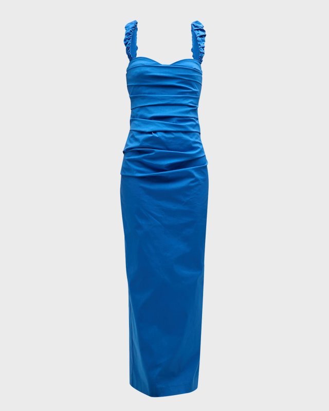 Azul Gathered Balconette Gown