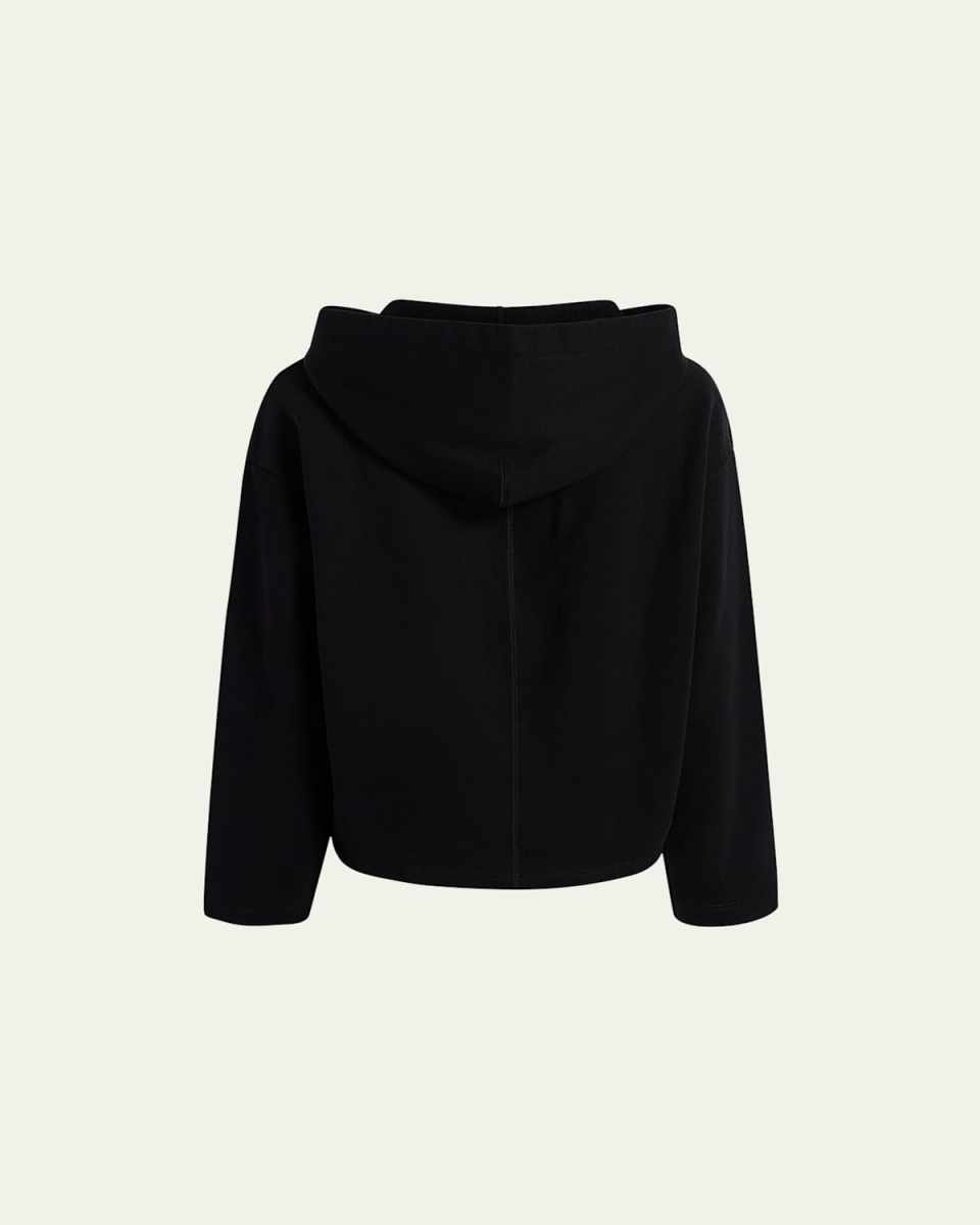 Fleece Cropped Hoodi