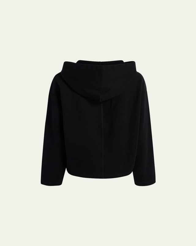 Fleece Cropped Hoodi