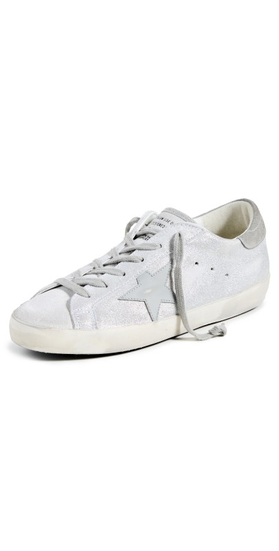 Golden Goose Super-Star Sneakers Silver White/Silver Sconce