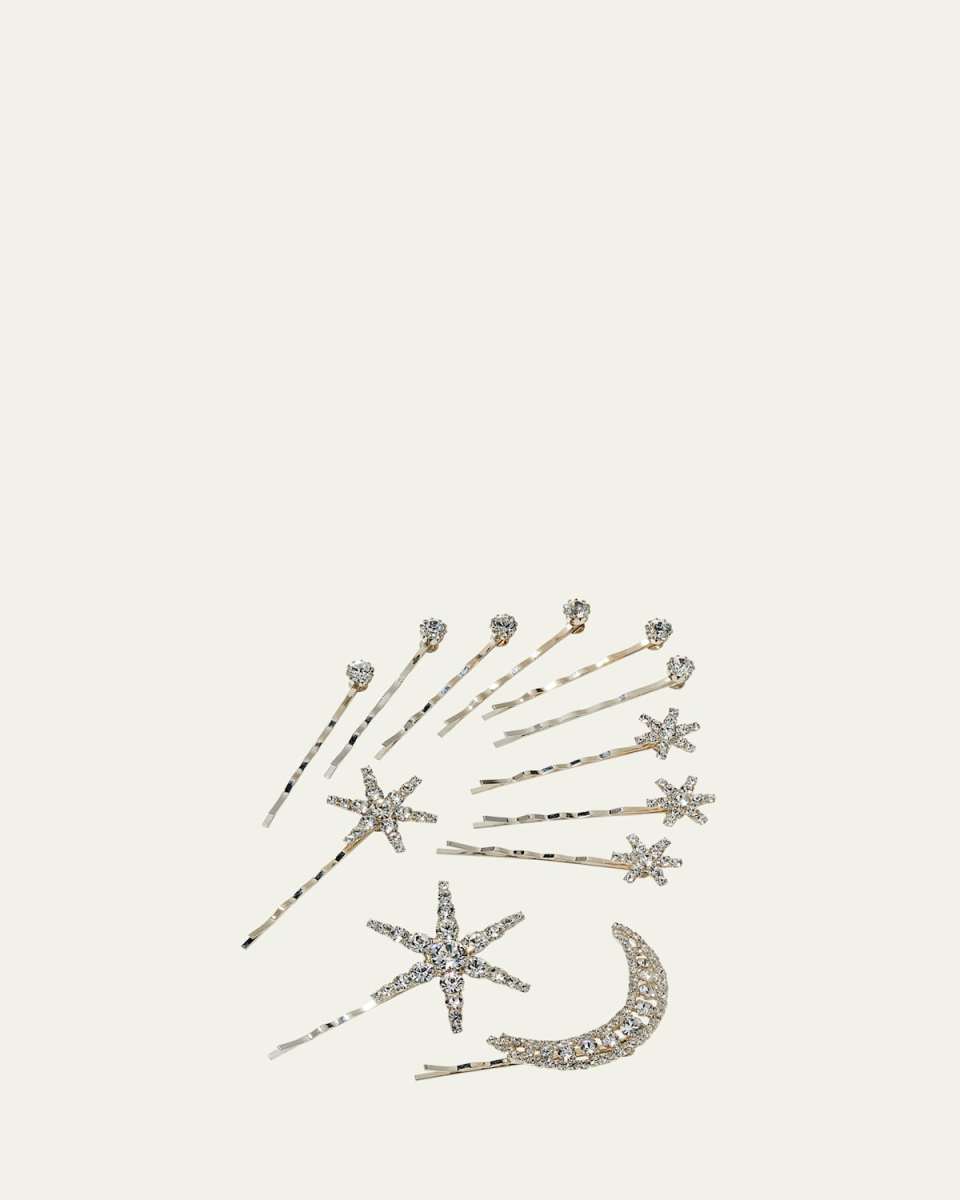 Supernova Crystal Bobby Pins, Set of 12