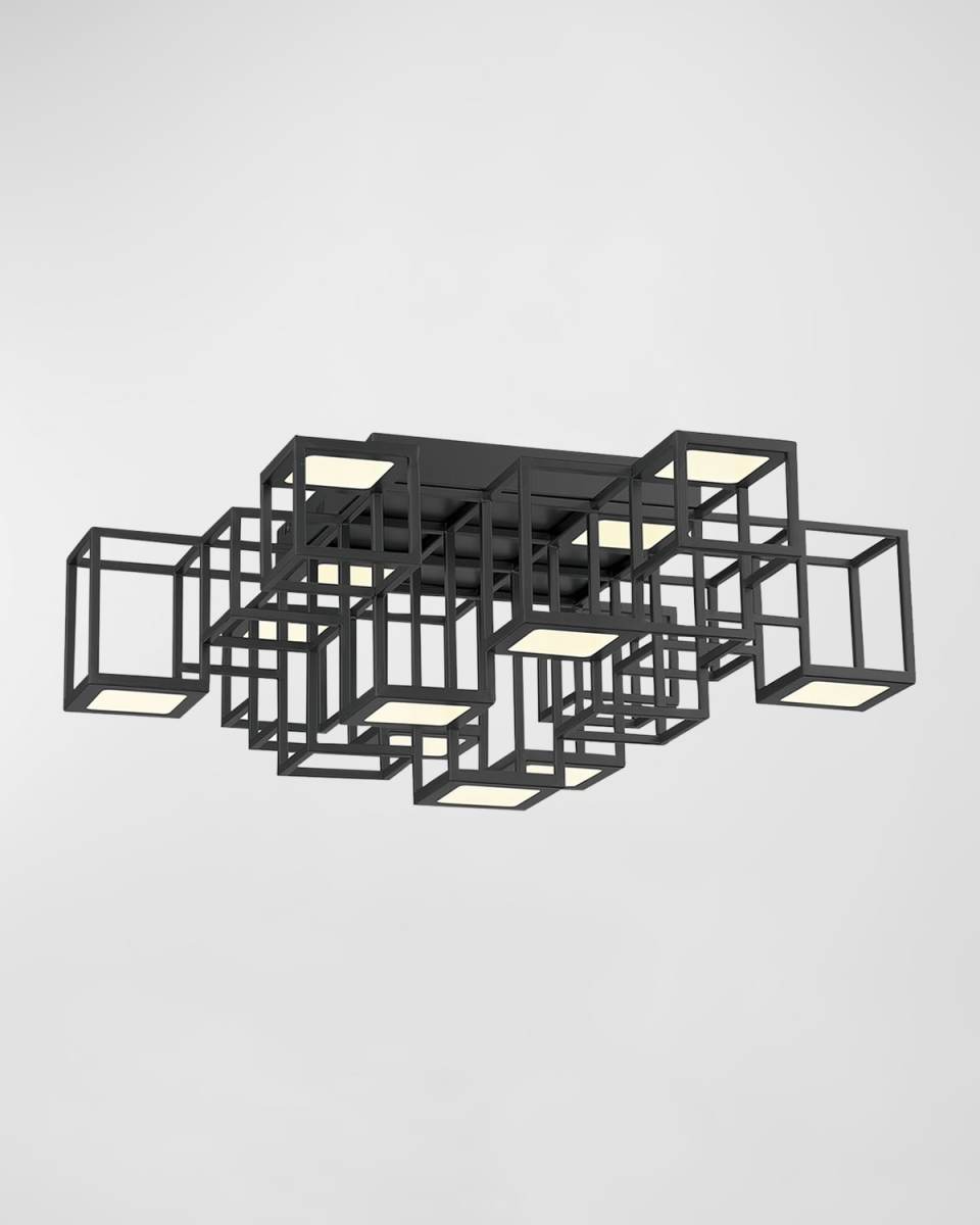 Ferro Geometric Cube Flush Mount