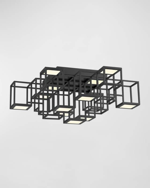 Ferro Geometric Cube Flush Mount