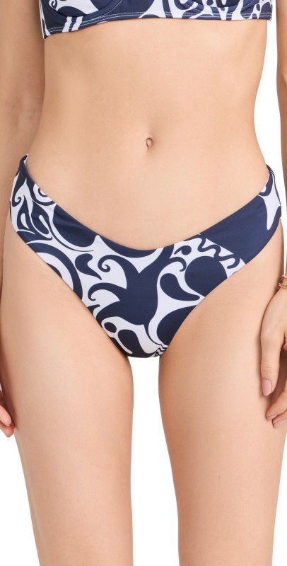 MARA HOFFMAN Cece Bottoms Navy White