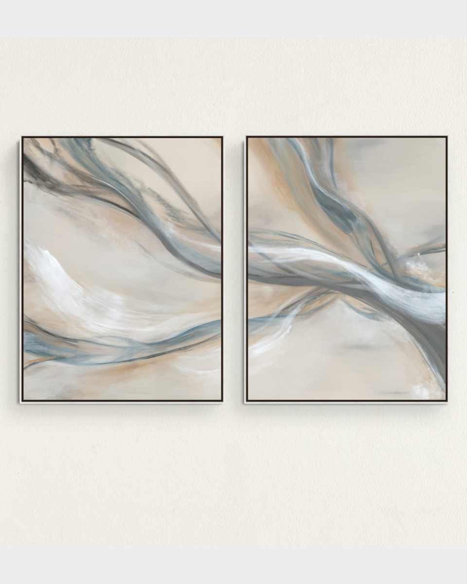 "Ethereal Drifts" Framed Giclees by Makai Howell, 42" x 55" - Set of 2