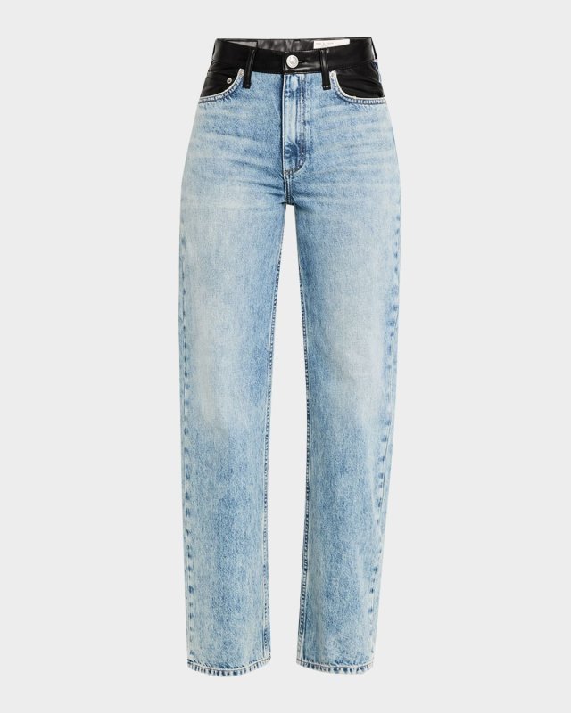 Shea High-Rise Relaxed Straight Combo Jeans