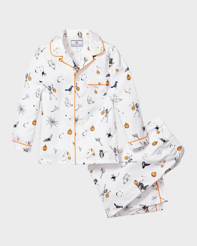 Kid's Trick Or Treat Pajama Set, Size 6M-14